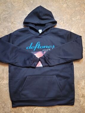 Deftones Hoodie Adult XL Black Long Sleeve Pullover 2017 European Tour Concert